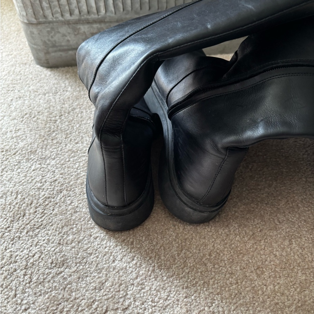 Geox Black Women's Combat Boots - Picture 4 of 6